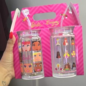 2 Barbie x Dragons Glass Tumbler Set PRICE.FIRM